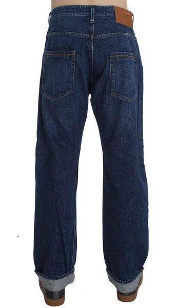 ACHT  Wash Cotton Baggy Loose Fit Jeans