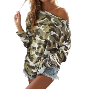 slay n camo top in camo print