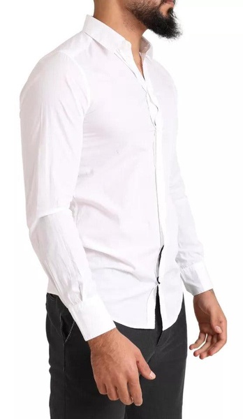 Elegant White Cotton Shirt MARTINI