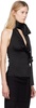 Black Halter Neck Tank Top