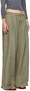 Green Drawstring Chino Trousers