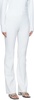 White Bootcut Trousers