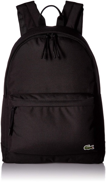 Lacoste Solid Canvas Backpack