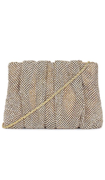 Crystal Gathered Flat Clutch