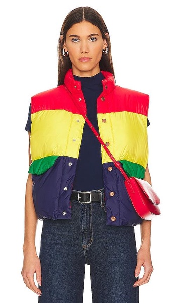 The Pillow Talk Tri Color Puffer Vest