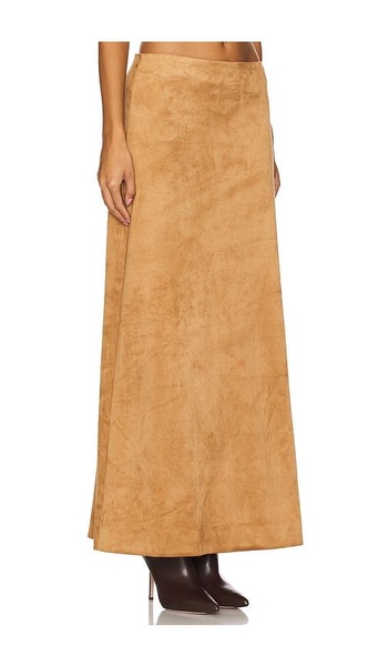 Brandy Faux Suede Maxi Skirt