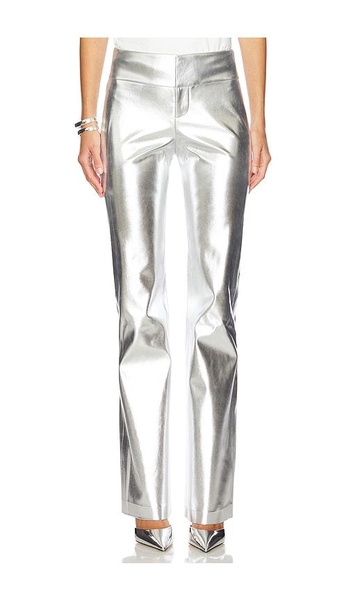 Olivia Faux Leather Fit Flare Pant