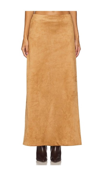 Brandy Faux Suede Maxi Skirt