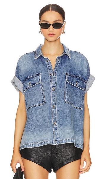 Cut Off Denim Shirt