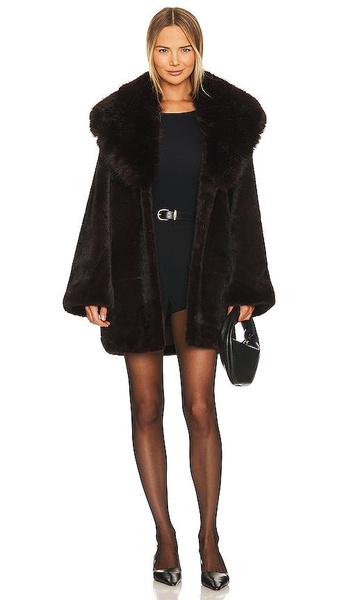 Faux Fox & Mink Coat