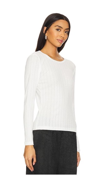 Pointelle Long Sleeve