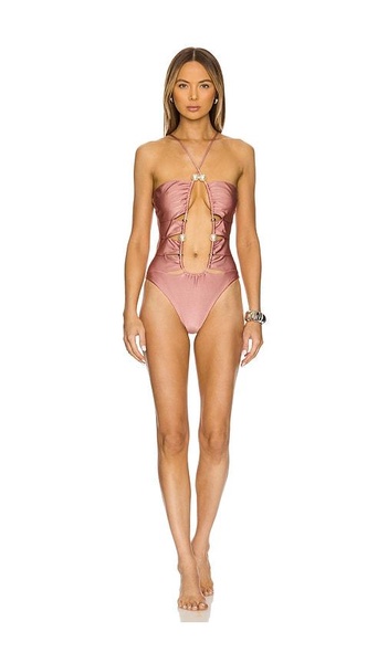 Oyster Cut-Out Pearl One Piece