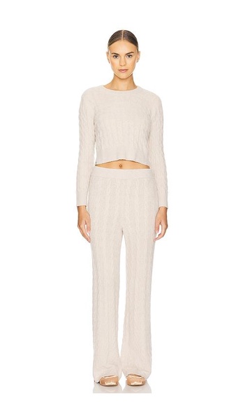 x REVOLVE CozyChic Lite Cable Pullover & Pant Set