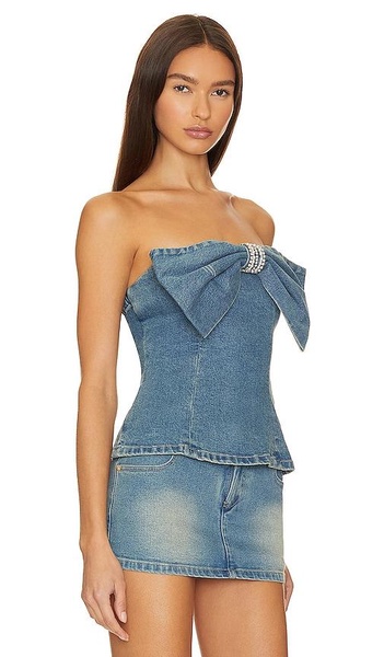 Kate Denim Tube Top