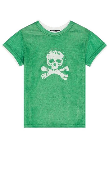 Green Skull And Cross Bones T-Shirt