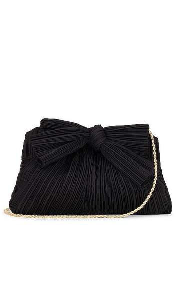 Rayne Pleated Frame Clutch With Bow