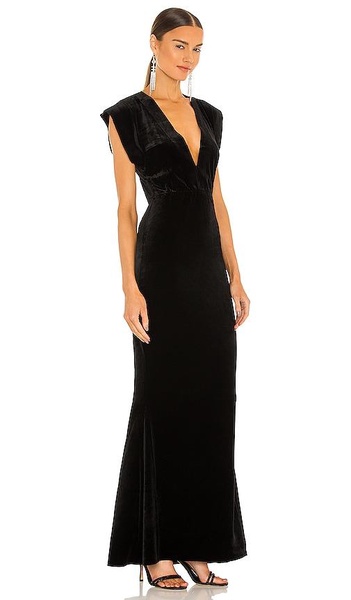 V Neck Rectangle Gown