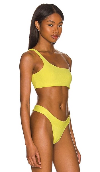 Everly One Shoulder Twist Bikini Top