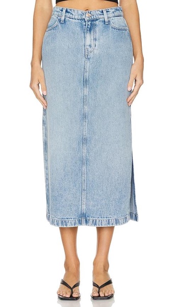 Midi Denim Skirt