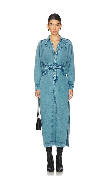 Mad Love Denim Midi Dress