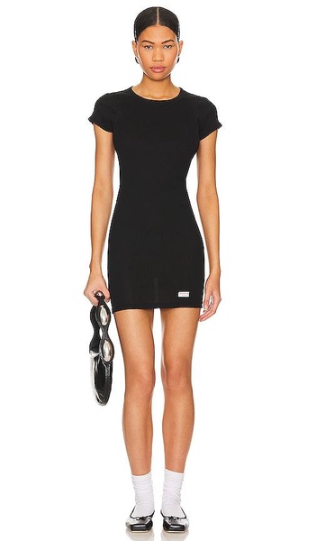 Short Sleeve Crewneck Dress