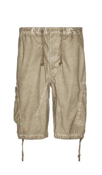 Oil Wash Parachute Shorts