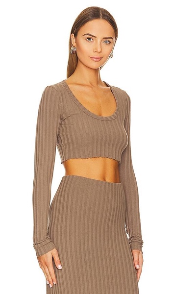 Capri Crop Long Sleeve Top