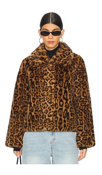 Elis Leopard Short Coat