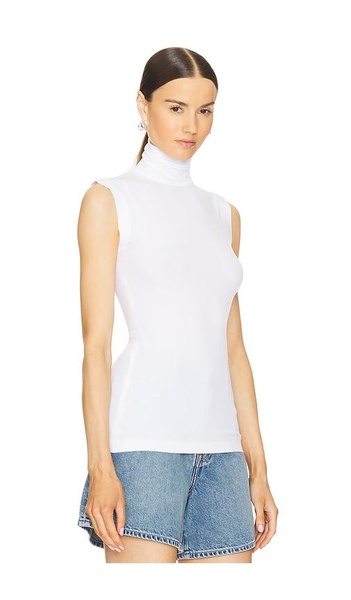 Slim Fit Sleeveless Turtleneck Top