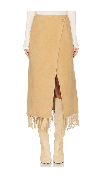 Hannah Fringe Wrap Skirt