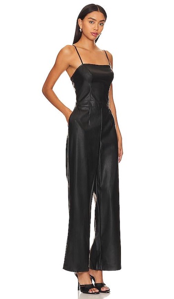 Faux Leather Jumpsuit