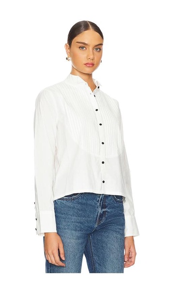 The Pleated Tux Top