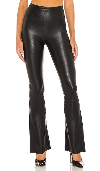 Faux Leather Flared Pant