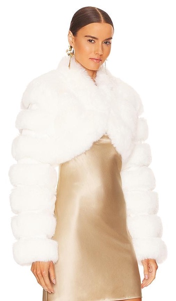 Faux Fox Fur Short Jacket