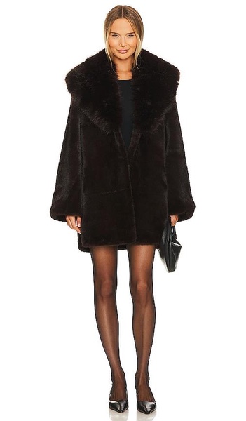 Faux Fox & Mink Coat