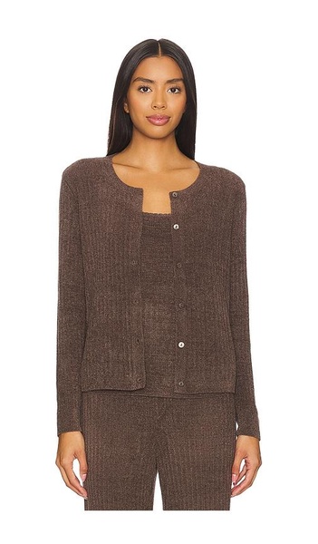 CozyChic Ultra Light Ribbed Button Cardigan