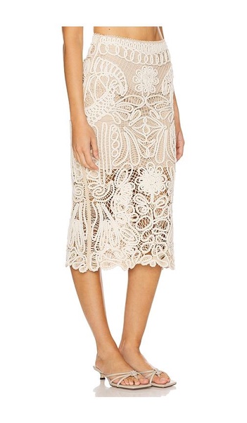 Hand-Woven Midi Skirt