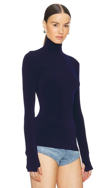 Slim Fit Long Sleeve Turtleneck Top