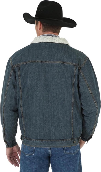 Wrangler Men's Cowboy Cut Western Lined Denim Jacket