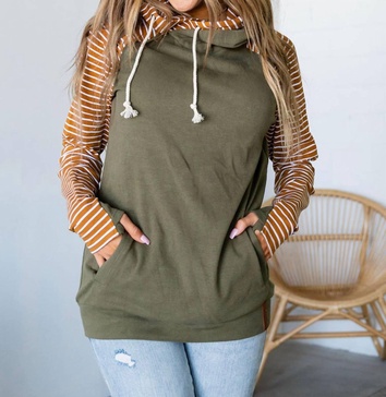 doublehood sweatshirt in olive green