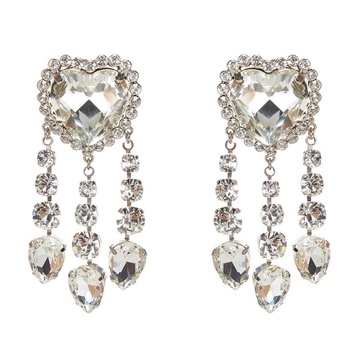 Alessandra Rich Heart Shaped Clip-On Earrings