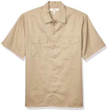 Amazon Essentials Button Up Shirt for Men, Short-Sleeve, Stain and Wrinkle-Resistant