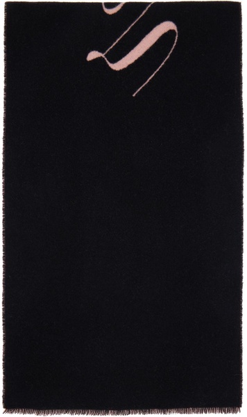 Pink & Black 'Gaultier' Signature Scarf