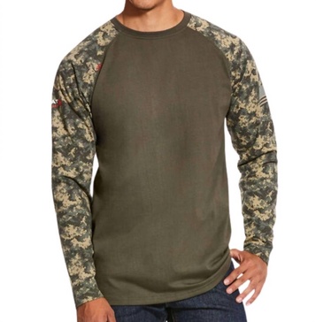 baseball t-shirt in sage digi camo