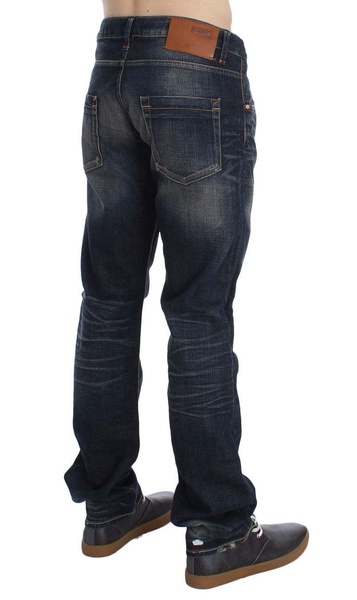 elegant straight fit low waist men's men's jeans