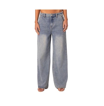 Women's Myla Washed Wide Leg Jeans