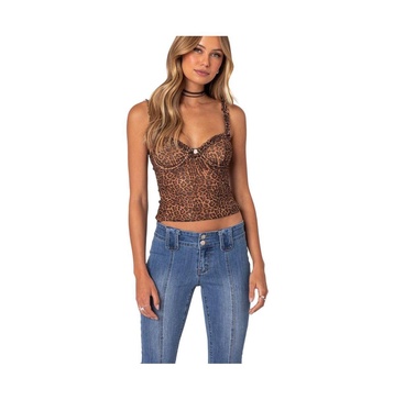 Women's Lidia Sheer Mesh Bra Top