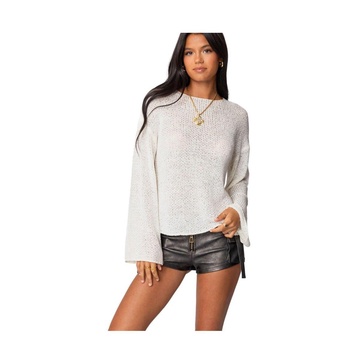 Women's Drop Shoulder Light Knit Sweater