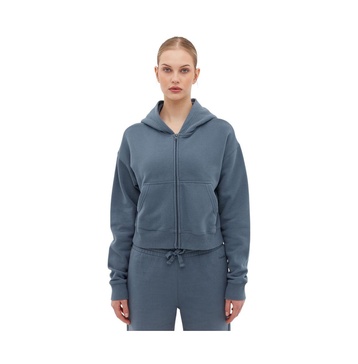 Women's Whitley Eco-Fleece Cropped Zip Hoodie - BLEH10502