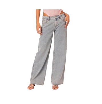 Women's Bow Pocket Relaxed Jeans